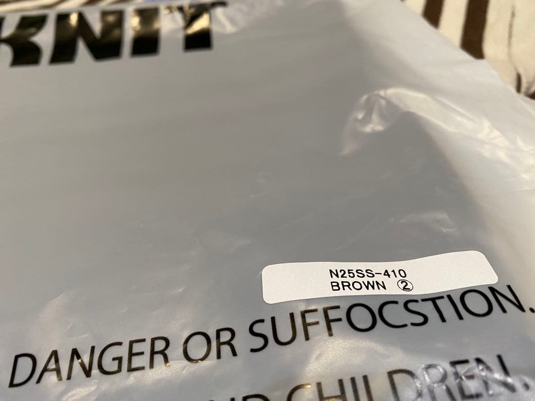 NKNIT logo embroidery T-shirt ノベルティバッグ