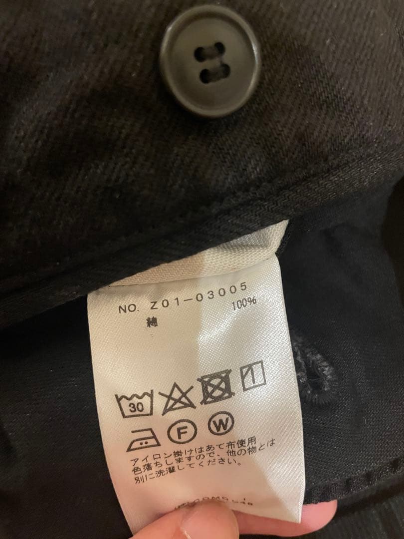 COMOLI 24ss ブラックデニム B.D.Uパンツ　サイズ1