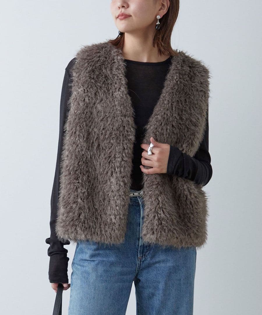 GALLARDAGALANTE フェイクカシミヤベスト