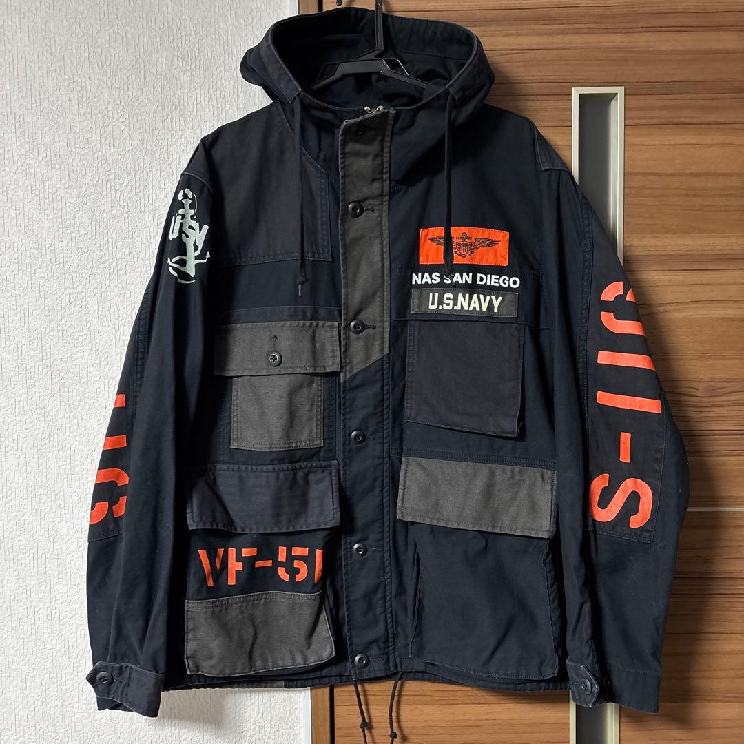 AVIREX U.S. NAVY ESSEX CV-9 ミリタリージャケットL