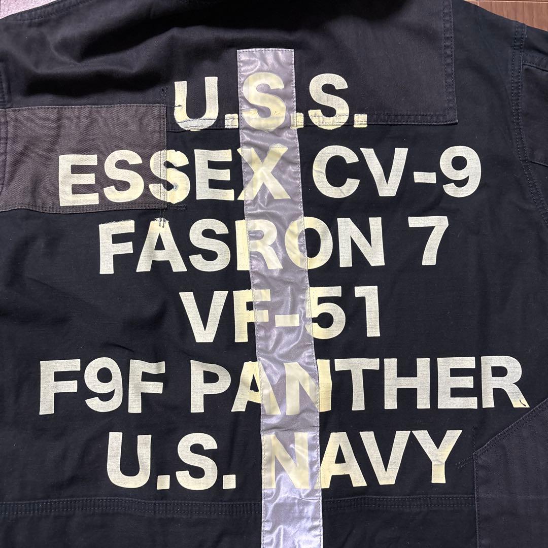 AVIREX U.S. NAVY ESSEX CV-9 ミリタリージャケットL