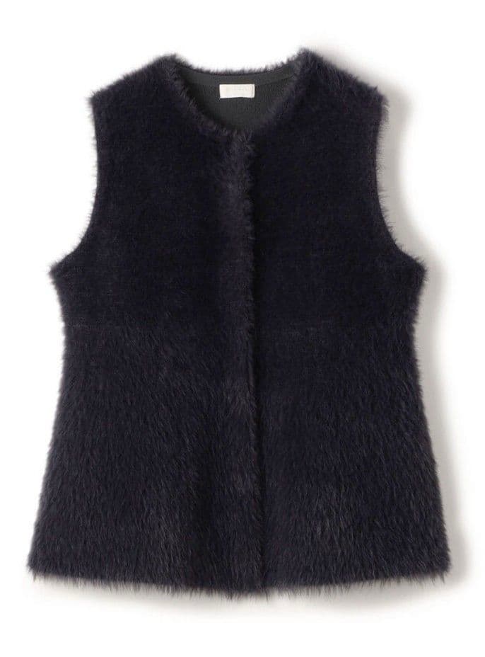 【新品タグ付】トゥモローランド Ballsey フェザーヤーンペプラムベスト