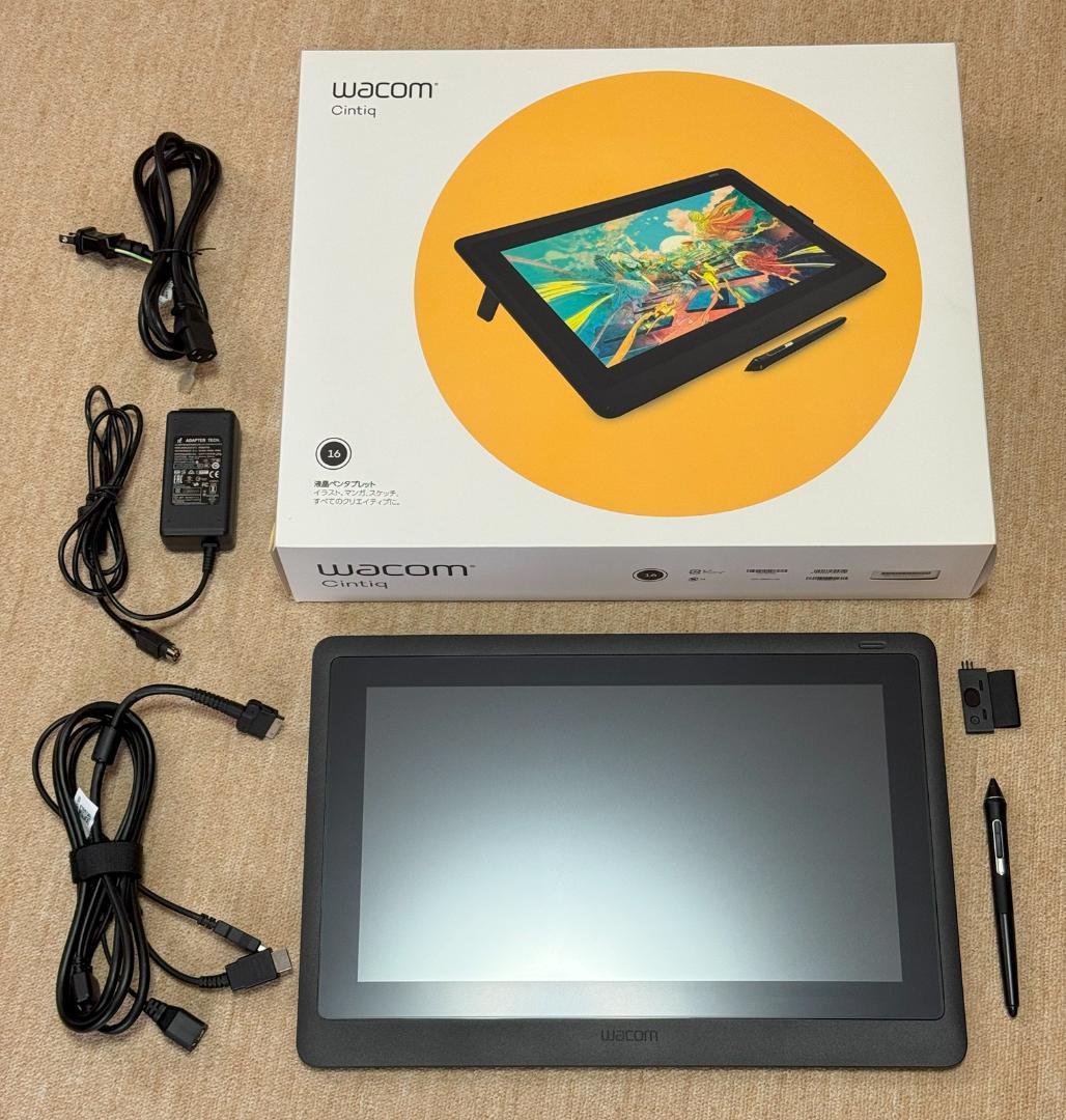 【美品動作品】Wacom Cintiq 16 FHD（16インチ 液晶ペンタブ）