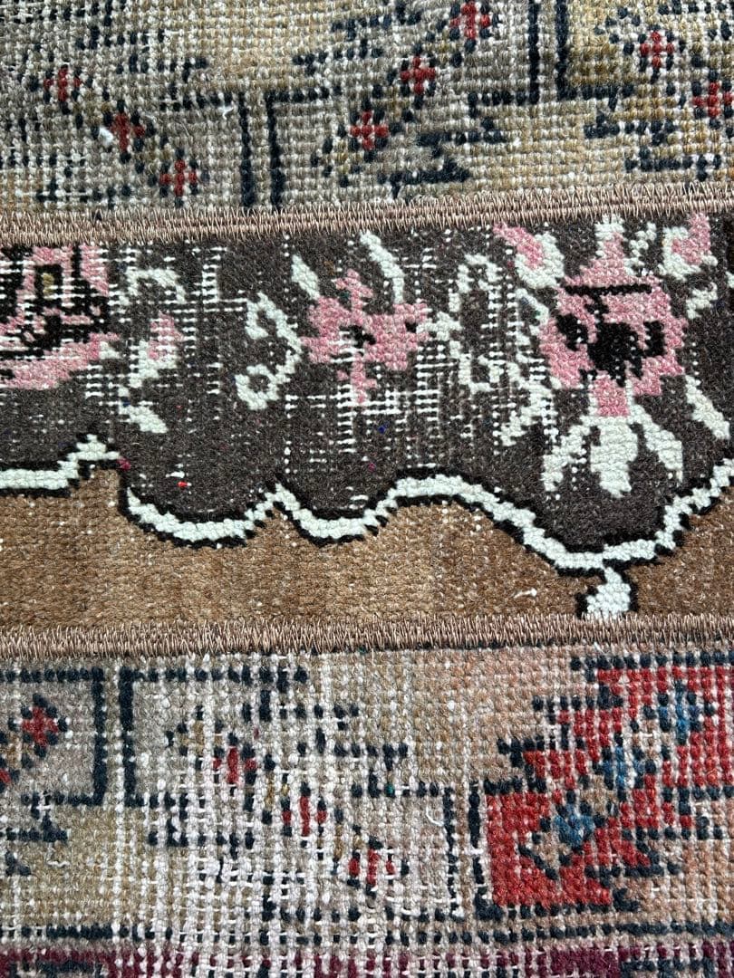 トルコヴィンテージラグ＊パッチワークウール　113×72cm