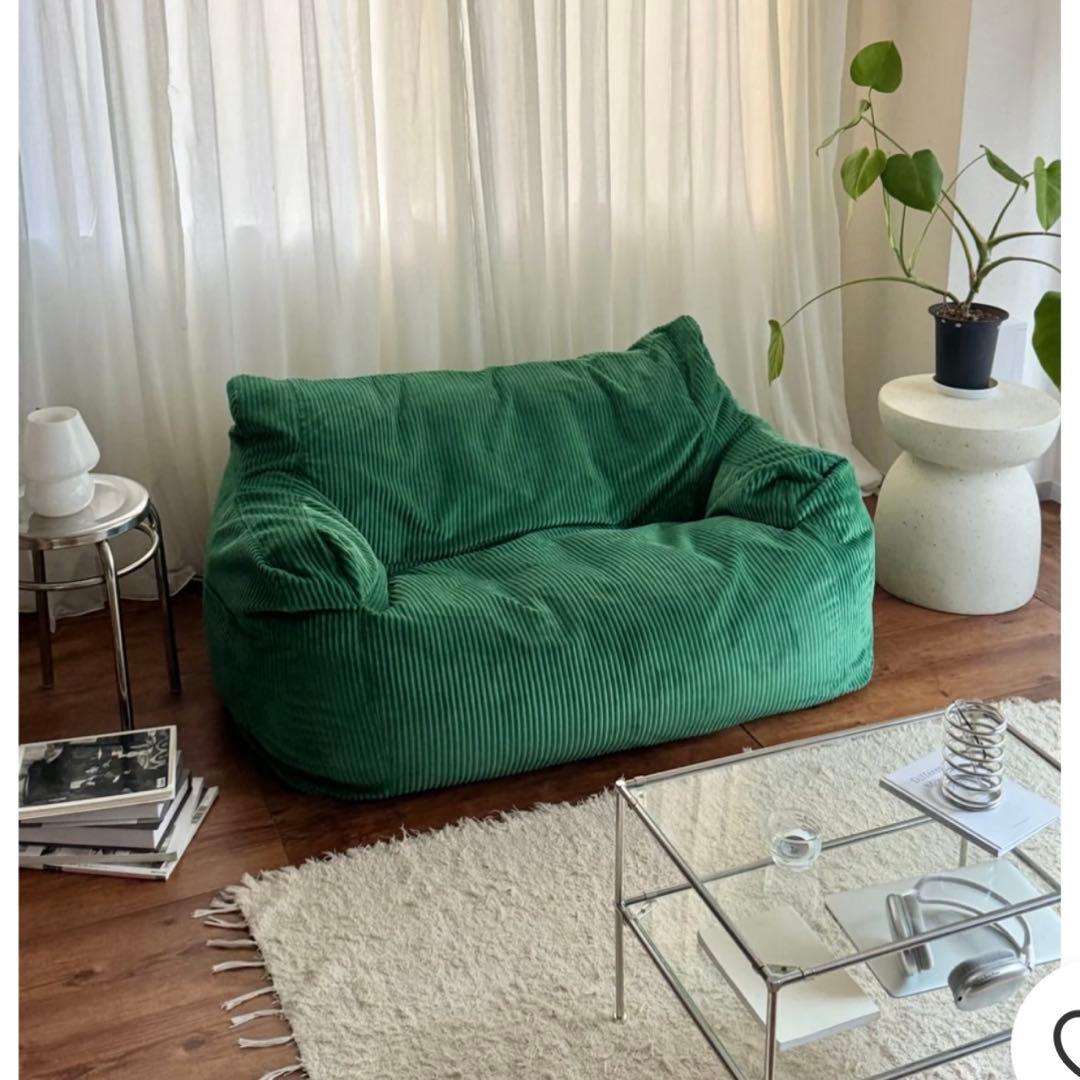 loosy 2人掛け　ビーズソファ　Green