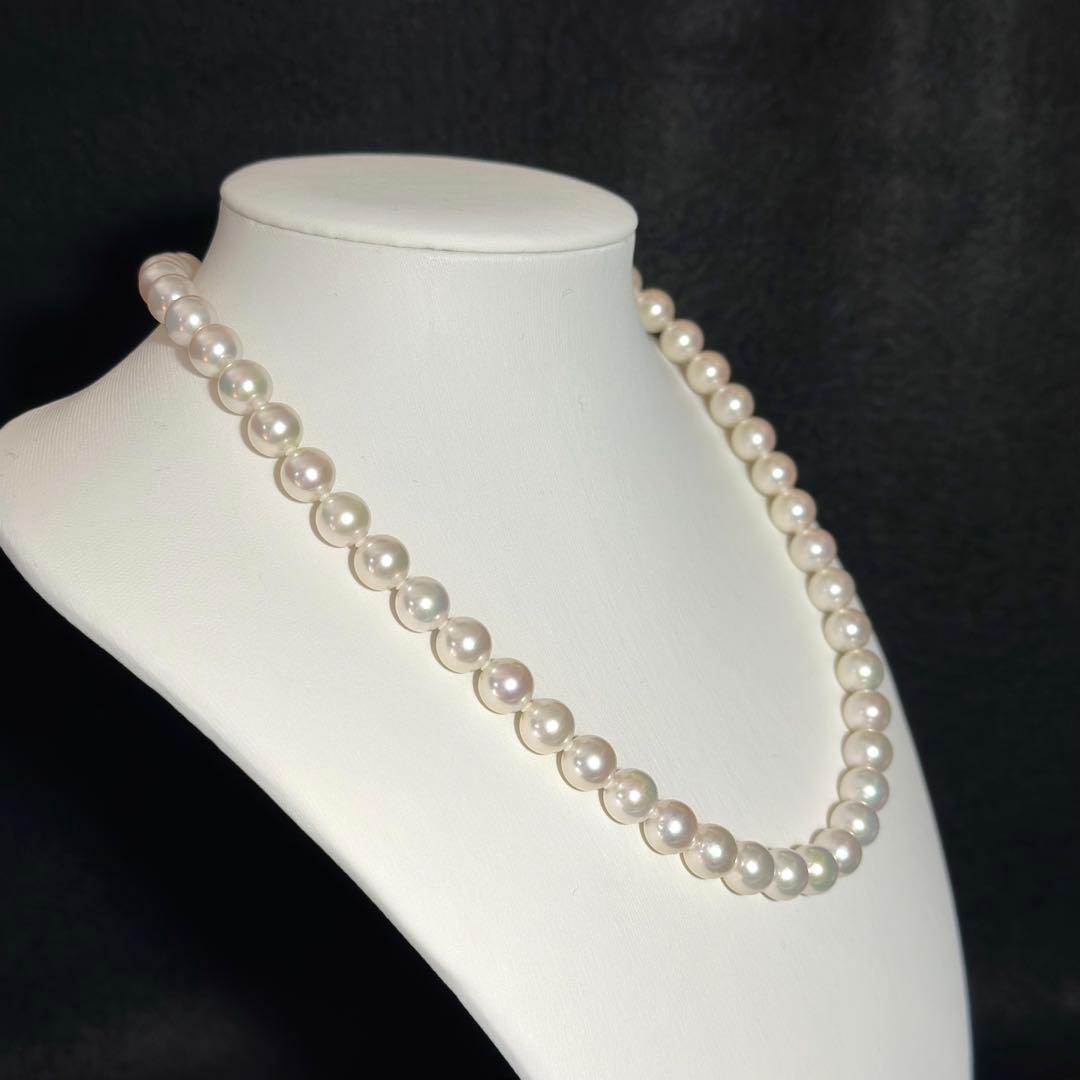 極美品✨超大珠　花珠級　アコヤ真珠 8.5mm ネックレス　パール　ソーティング