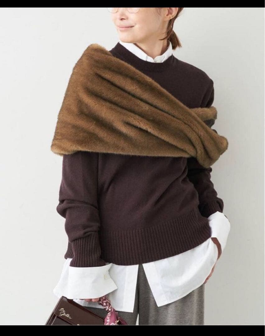 DeuxiemeClasse*CINOH別注ファースヌードニット【スヌードのみ】