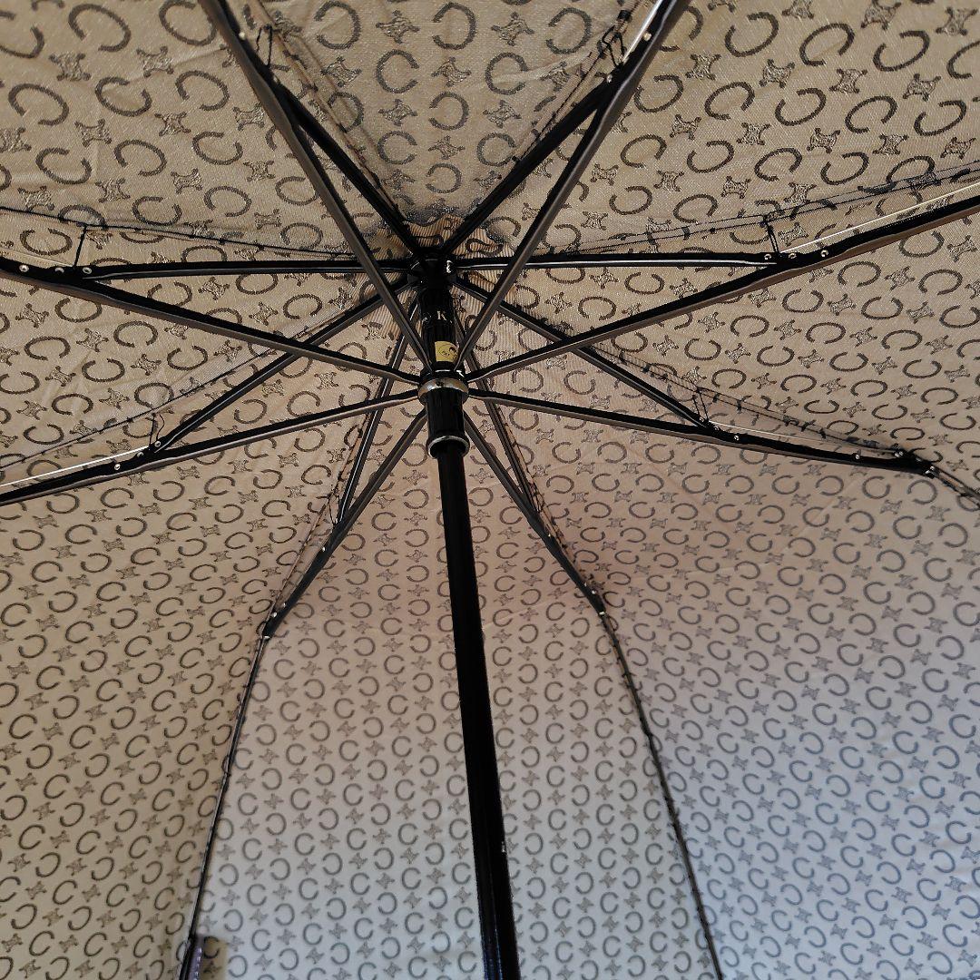 【未使用】CELINE　セリーヌ折りたたみ傘　マカダム柄　ブラック