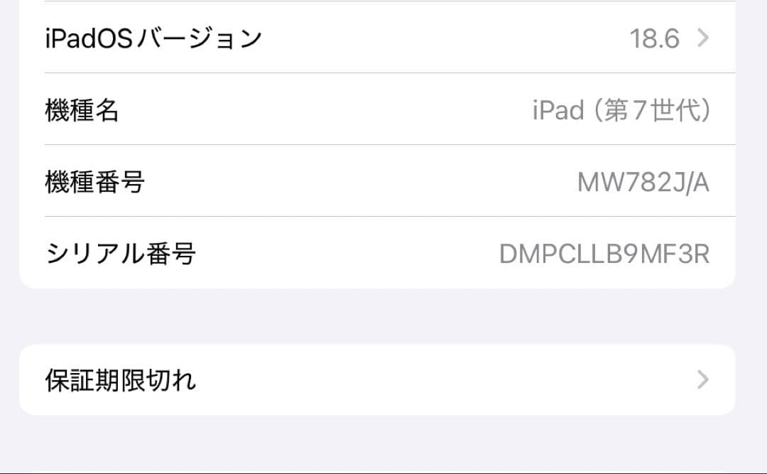 Apple iPad 第7世代　128GB　美品