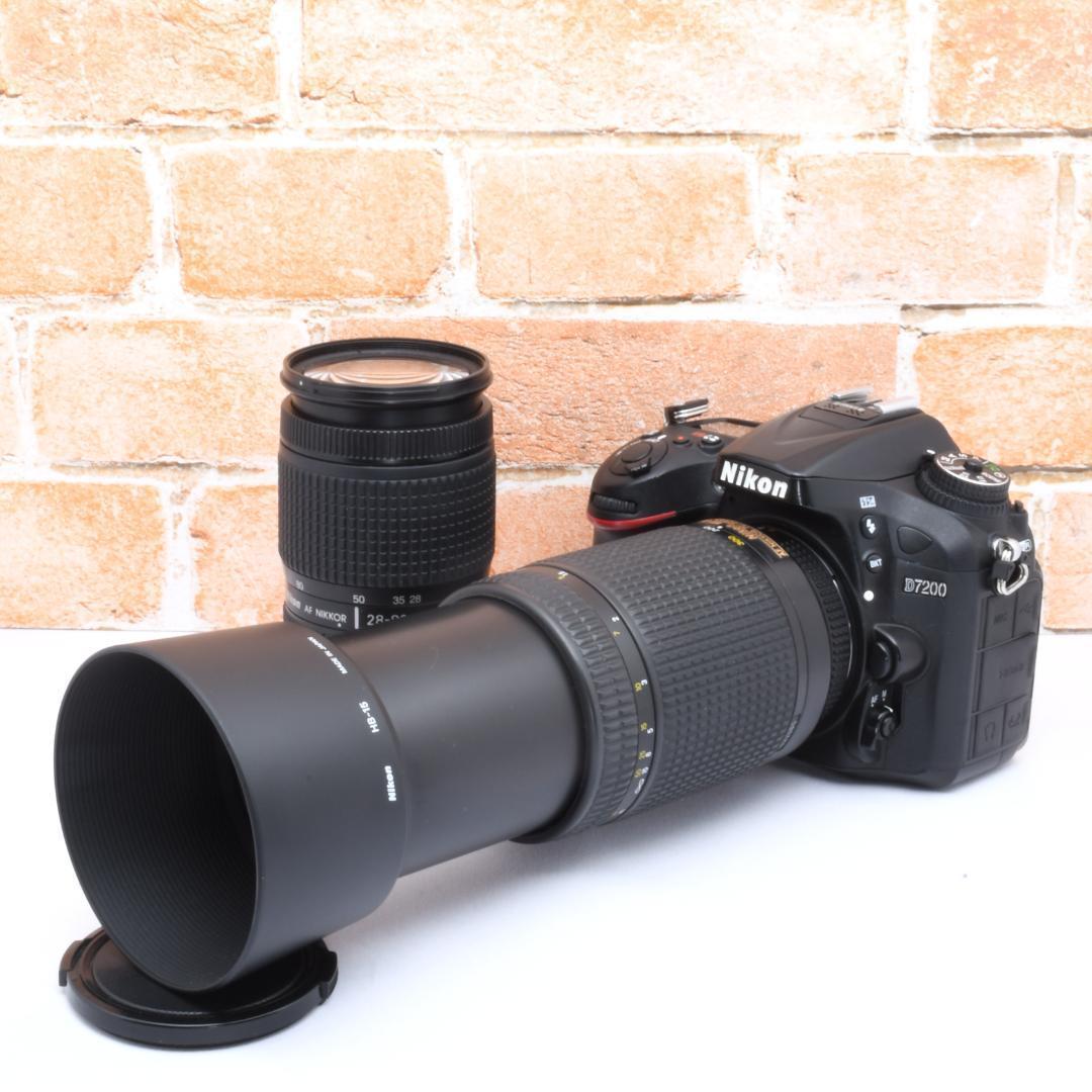 遠くも撮れる超望遠レンズ✨ニコン D7200✨高画質✨ダブルレンズセット