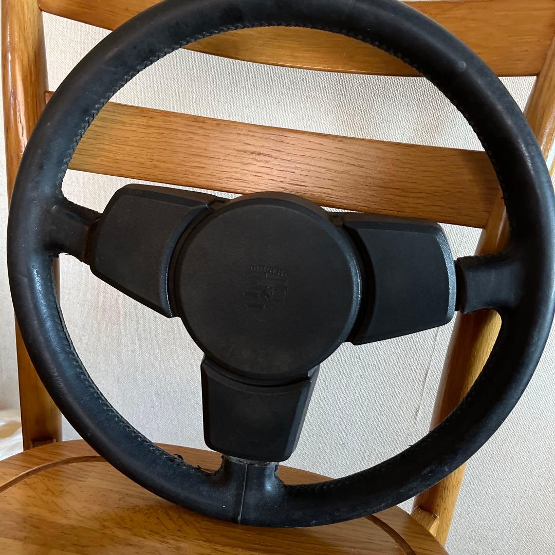 ポルシェ ステアリングホイール ブラック