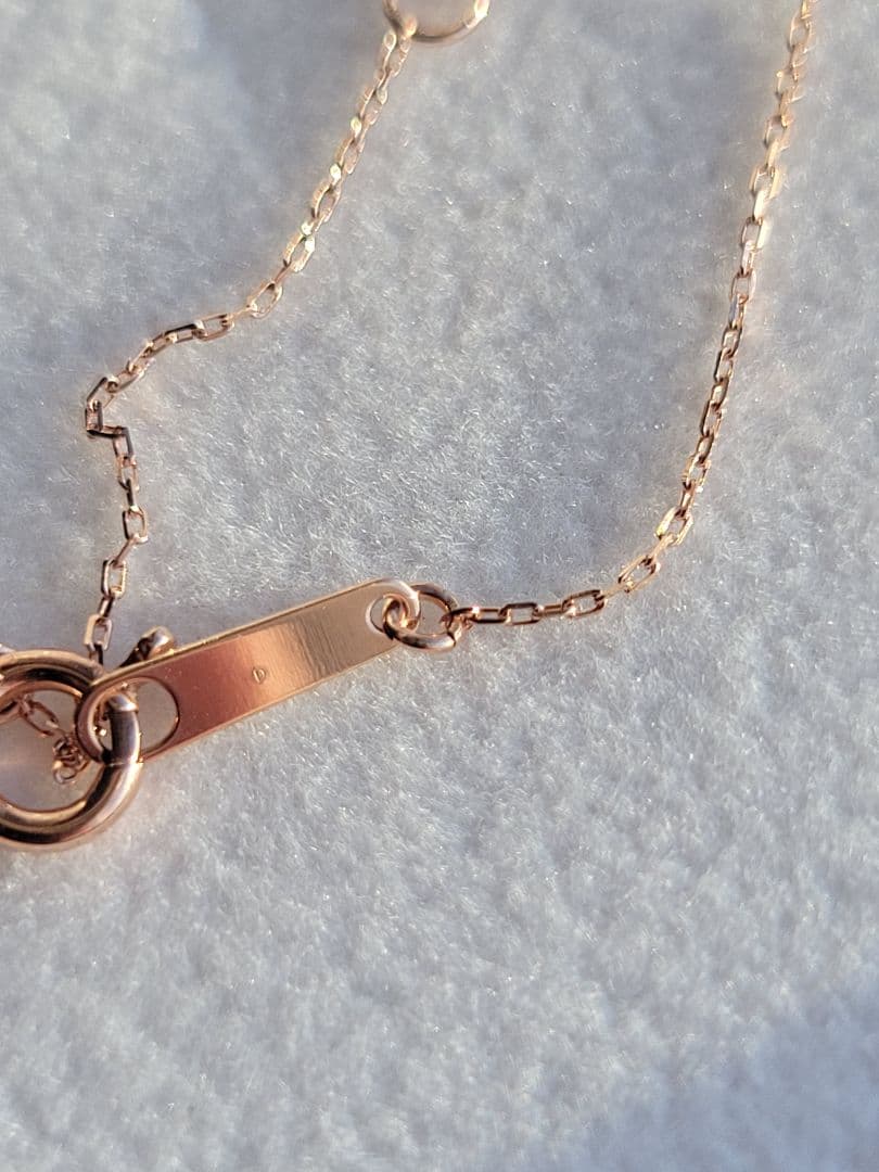 美品★K10 PG BLOOM ネックレス ペンダント ダイヤモンド