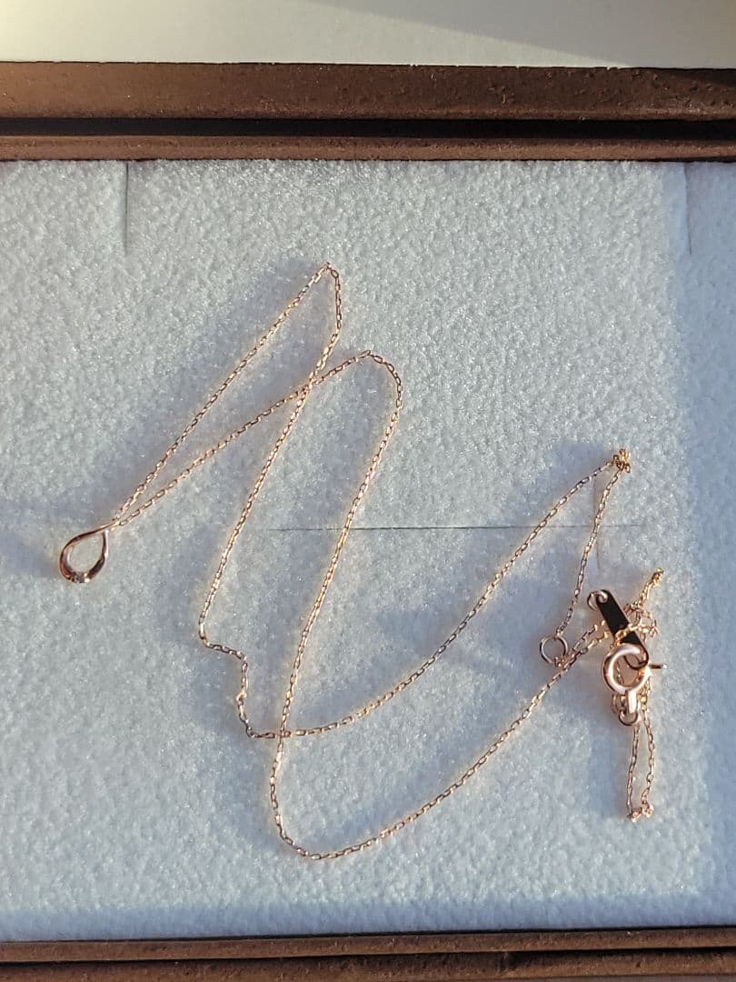 美品★K10 PG BLOOM ネックレス ペンダント ダイヤモンド