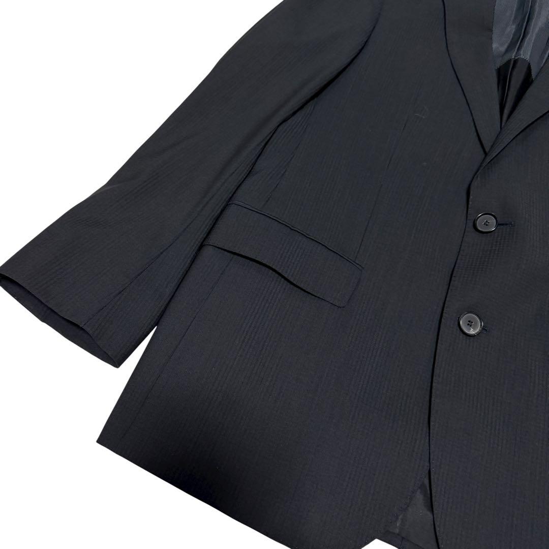 HUGO BOSS スーツ　セットアップ　シャドーチェック　ブラック　48