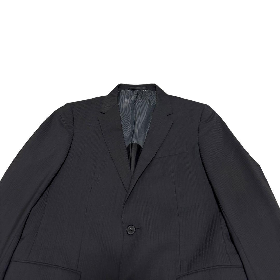 HUGO BOSS スーツ　セットアップ　シャドーチェック　ブラック　48