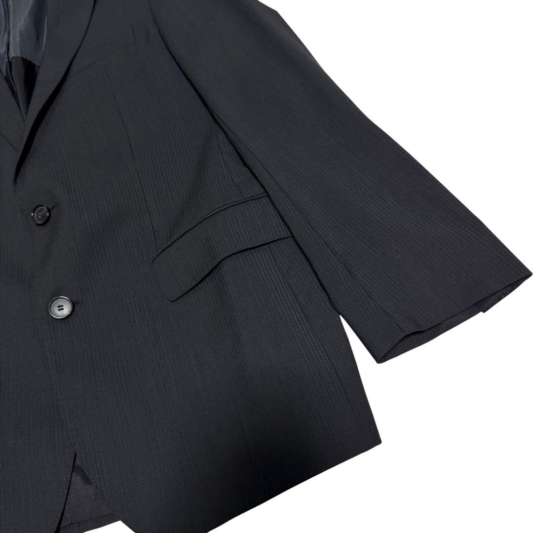 HUGO BOSS スーツ　セットアップ　シャドーチェック　ブラック　48