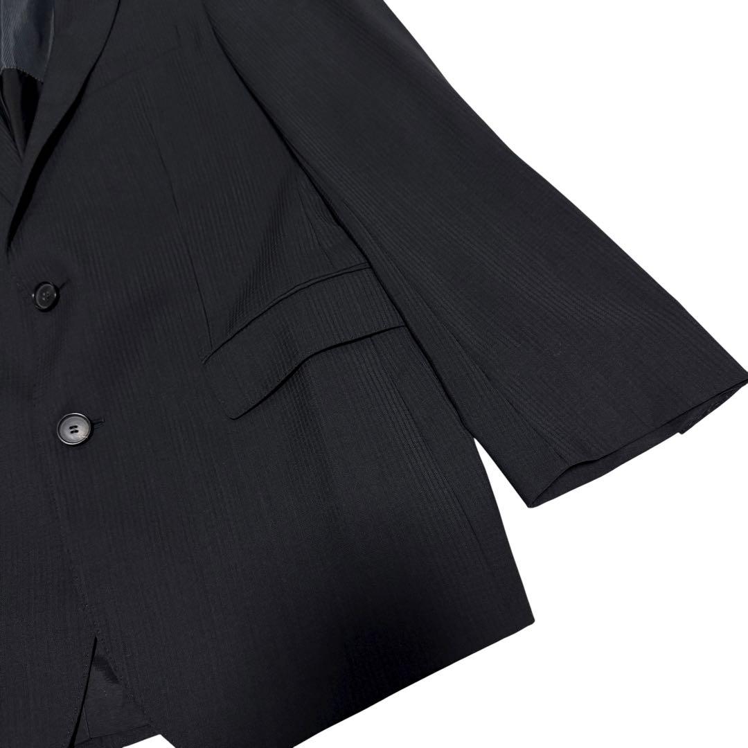 HUGO BOSS スーツ　セットアップ　シャドーチェック　ブラック　48