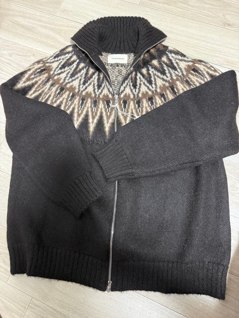 新品　MARKAWARE アルパカ100% ジップセーター　サイズ3