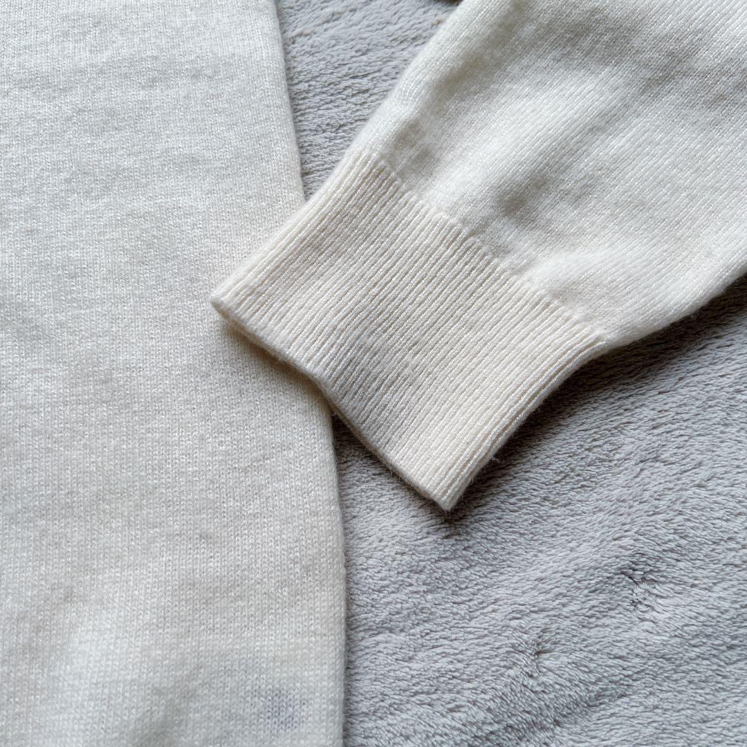 美品 カシミア100% パーリーゲイツ セーター サイズ1 白 レディース