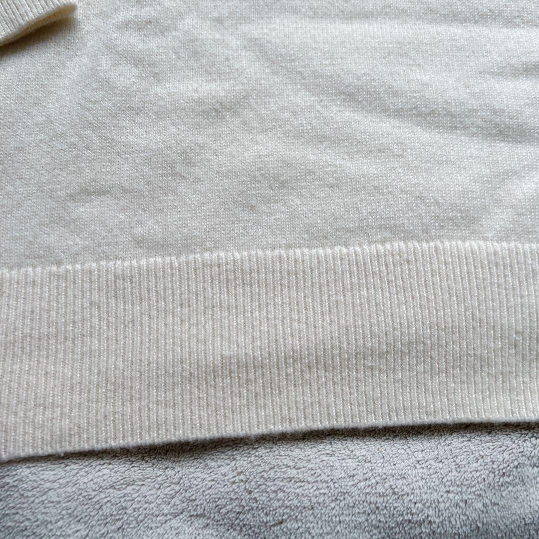 美品 カシミア100% パーリーゲイツ セーター サイズ1 白 レディース