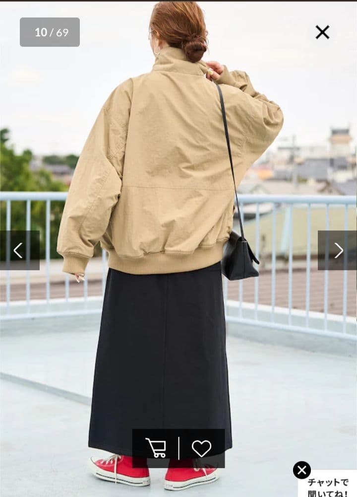 freaks store リバーシブルスタンドカラーブルゾン　ベージュ