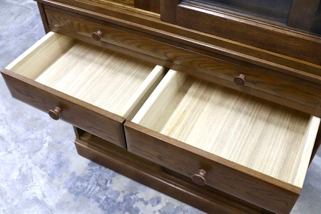 GMIK355○山室家具 ESPOIR エスポアール 食器棚 キャビネット 飾