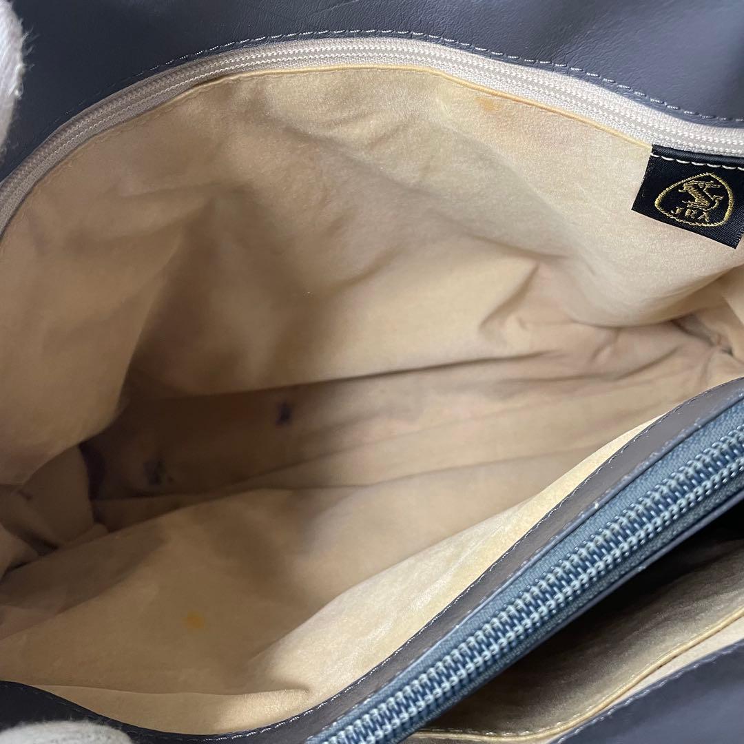 極希少 JRAクロコダイル マット トートバッグ センター取り グレー