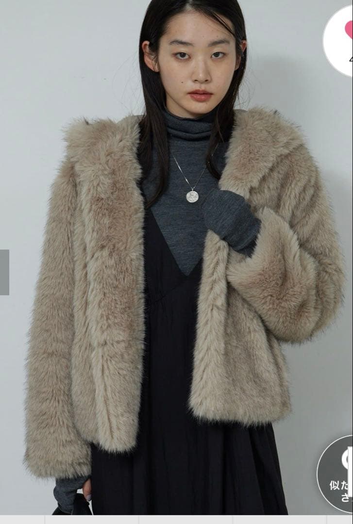 エコファーフーディーブルゾン