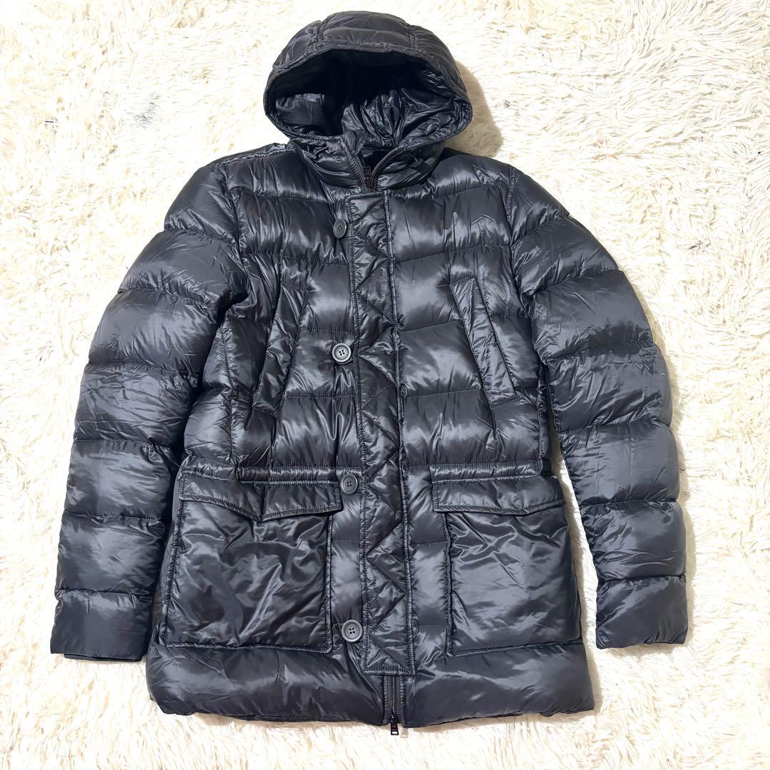 HERNO ヘルノ N-3B ダウンジャケット 48 ブラック フーディー