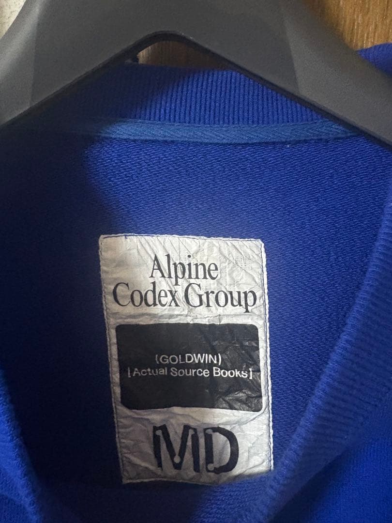 Goldwin Alpine Codex Group スウェット Mサイズ 青