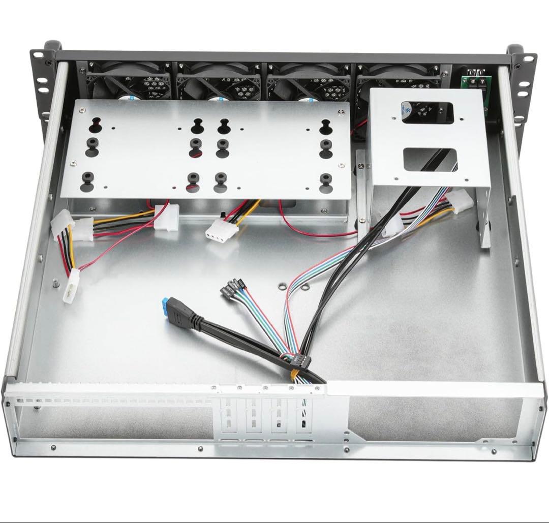 MicroATX/Mini-ITX 2U ラックマウントサーバーケース