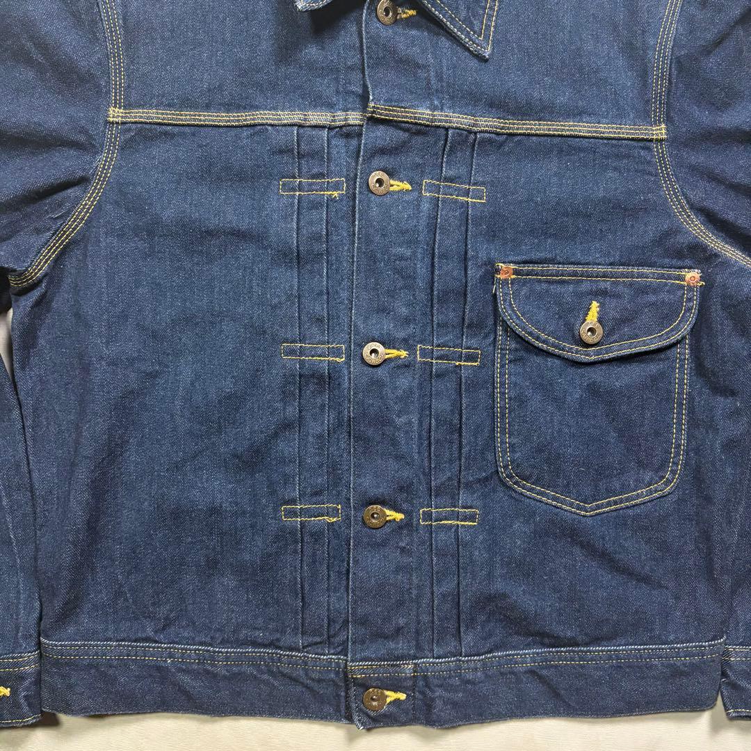 Lee 0401 デニムジャケット　1st 白タグ　濃紺　日本製　短丈　M