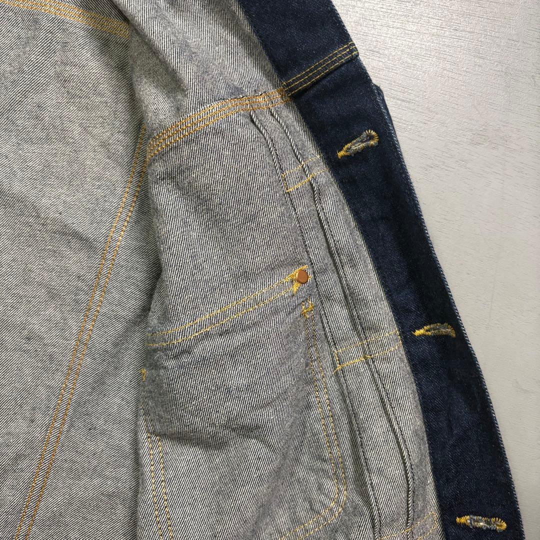 Lee 0401 デニムジャケット　1st 白タグ　濃紺　日本製　短丈　M