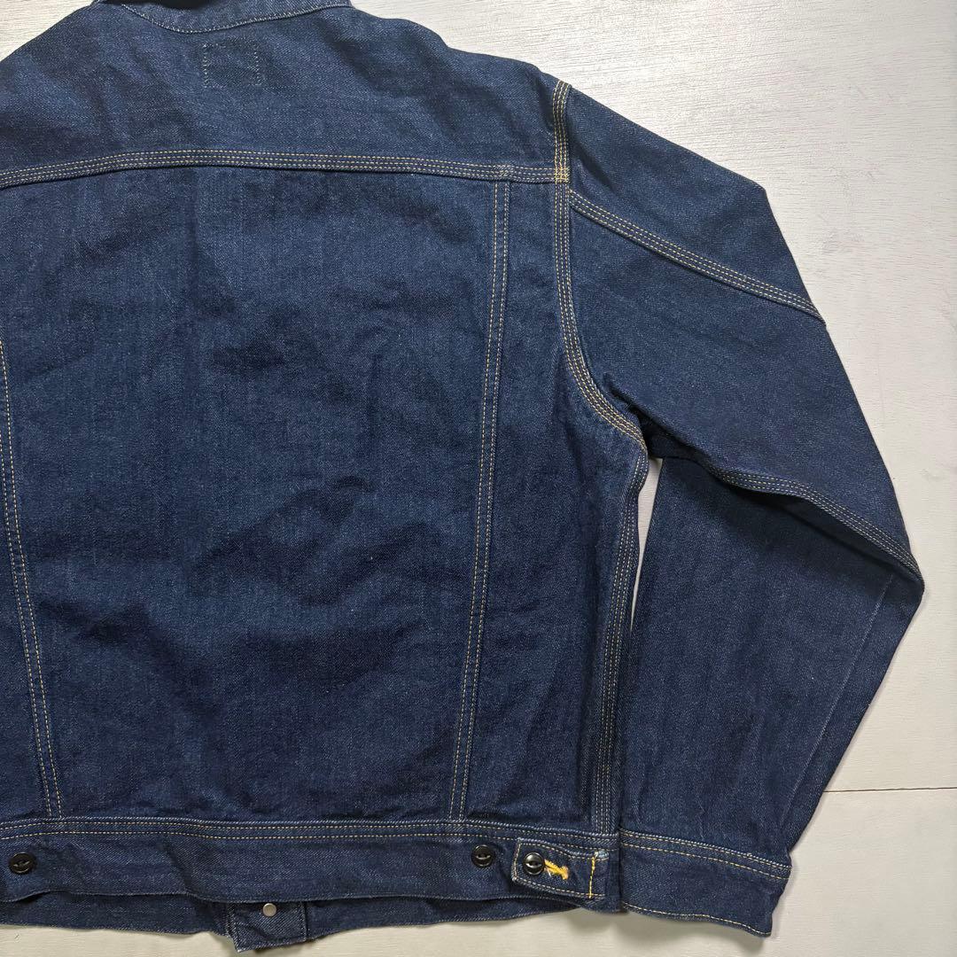 Lee 0401 デニムジャケット　1st 白タグ　濃紺　日本製　短丈　M