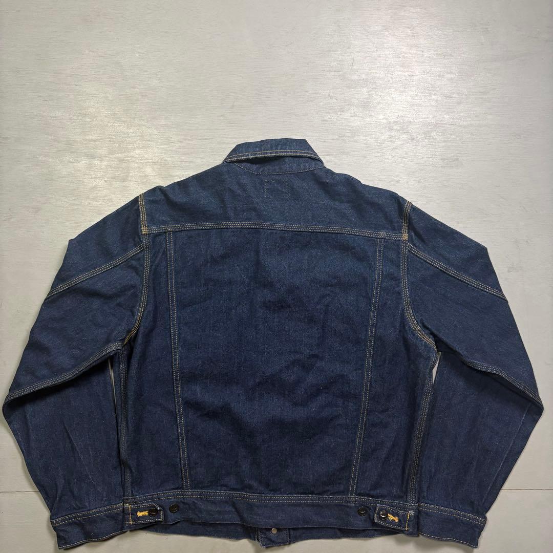 Lee 0401 デニムジャケット　1st 白タグ　濃紺　日本製　短丈　M