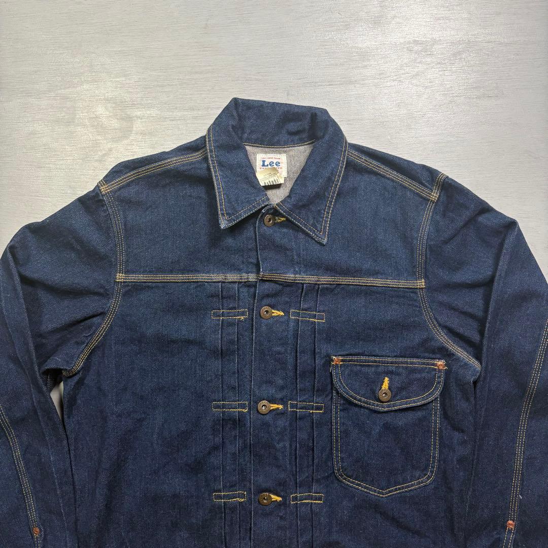 Lee 0401 デニムジャケット　1st 白タグ　濃紺　日本製　短丈　M