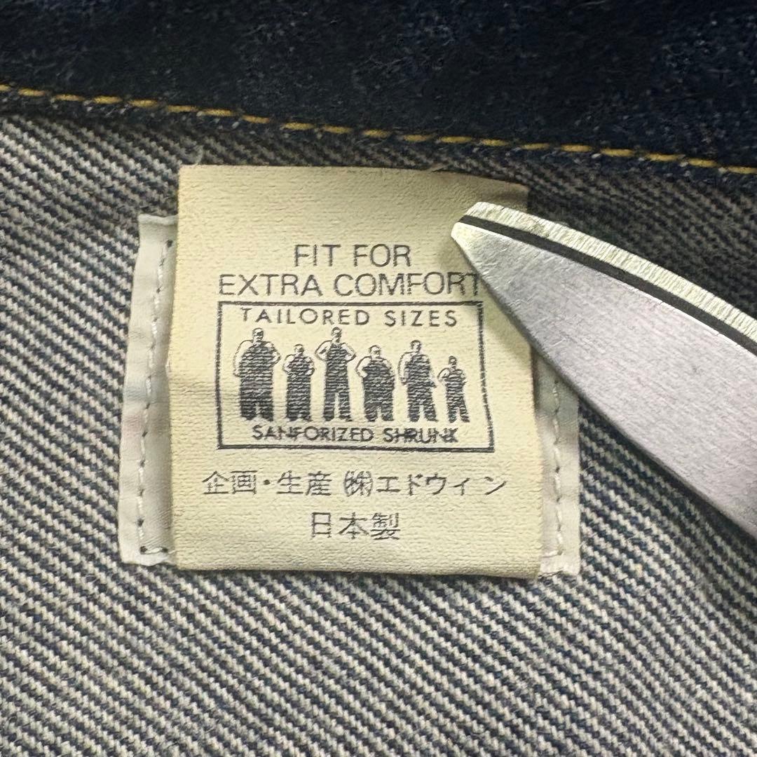 Lee 0401 デニムジャケット　1st 白タグ　濃紺　日本製　短丈　M