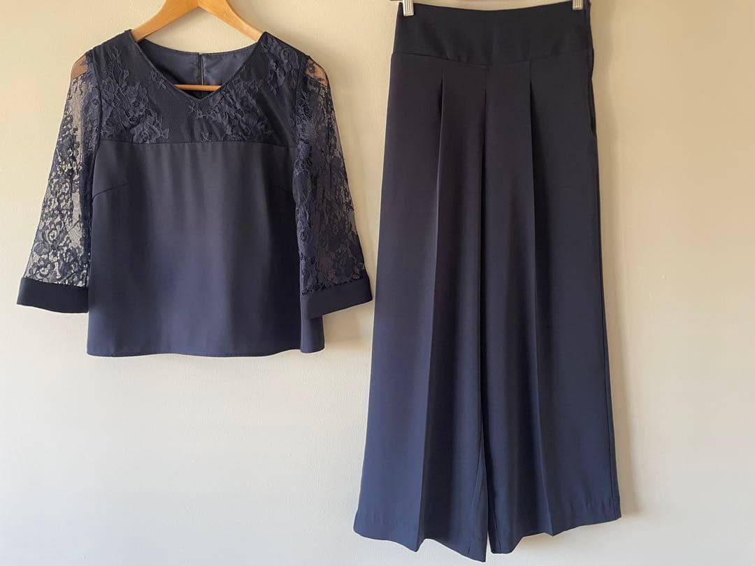 ワイドパンツ　セットアップドレス　結婚式