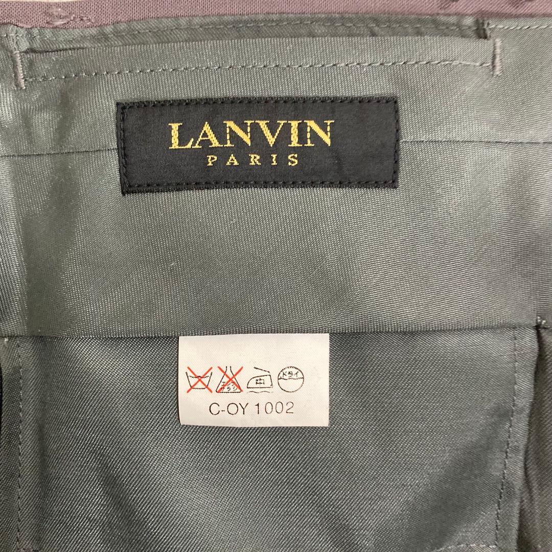 LANVIN グレー ダブルブレストスーツ スラックス付き Set Up 未使用