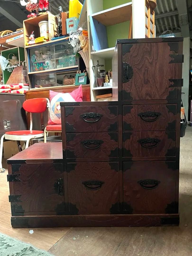 ひだまり＊階段箪笥 昭和レトロ インテリア アンティーク 日本 和