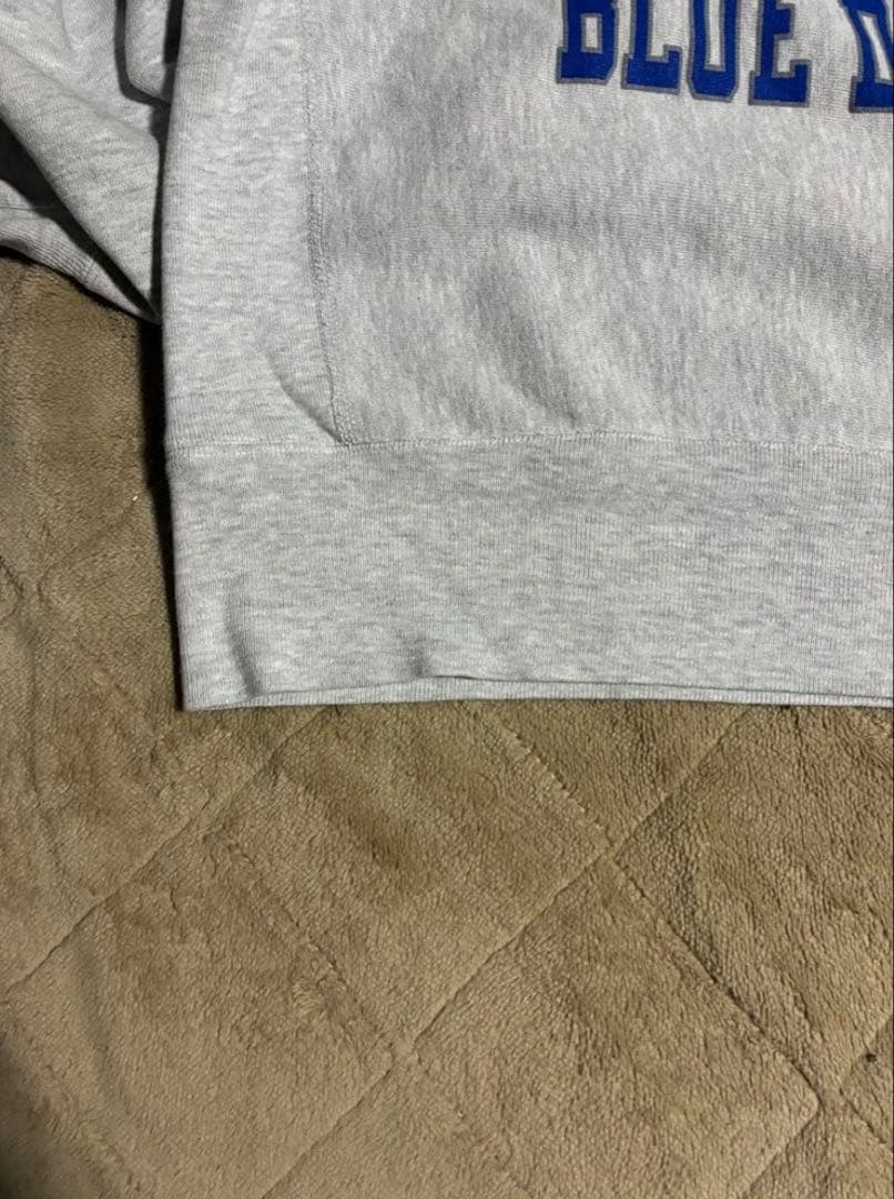 レア 90s USA製　チャンピオン　リバースウィーブ　３段　グレー 短丈