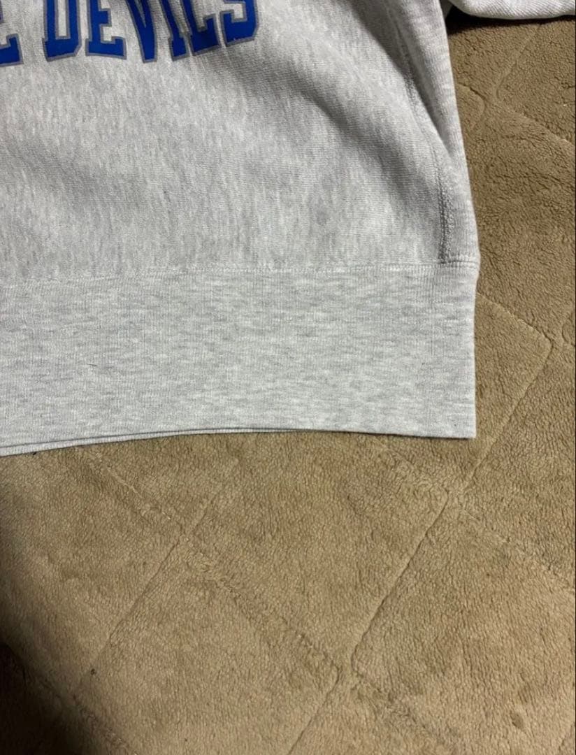 レア 90s USA製　チャンピオン　リバースウィーブ　３段　グレー 短丈