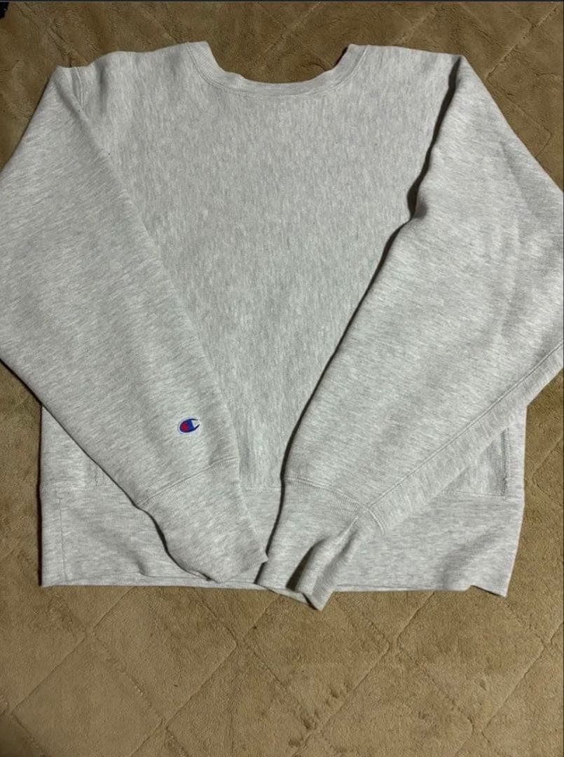 レア 90s USA製　チャンピオン　リバースウィーブ　３段　グレー 短丈