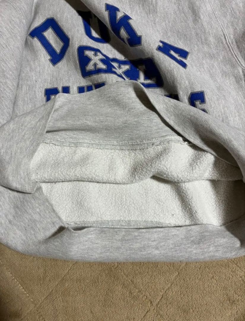 レア 90s USA製　チャンピオン　リバースウィーブ　３段　グレー 短丈