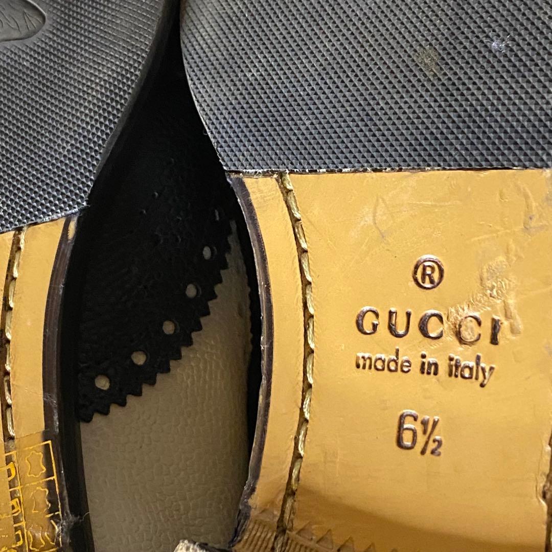 【美品✨】GUCCI グッチ ケルコアブローグモンクシューズ レザー バイカラー