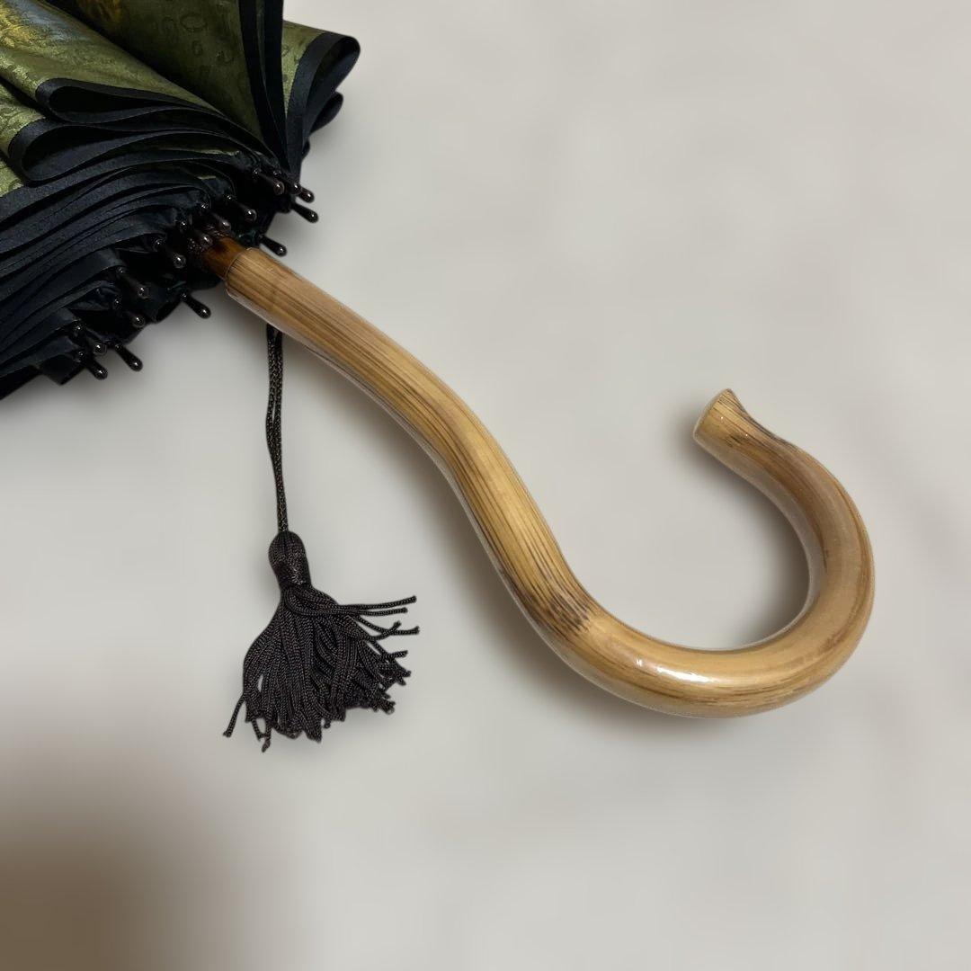 長傘　高級美術洋傘　モンブランヤマグチ 馬車柄 　ジャガードほぐし織