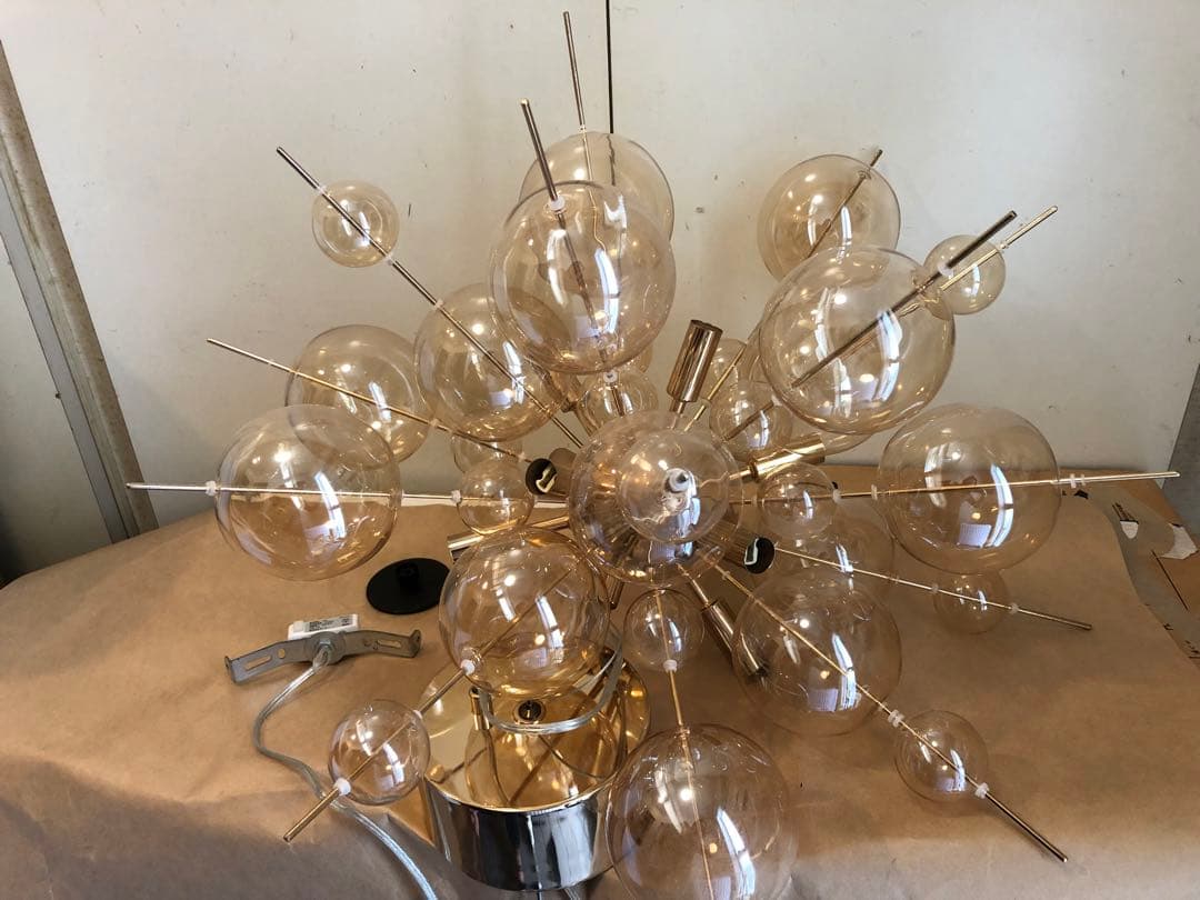 バブルシャンデリア　ゴールド