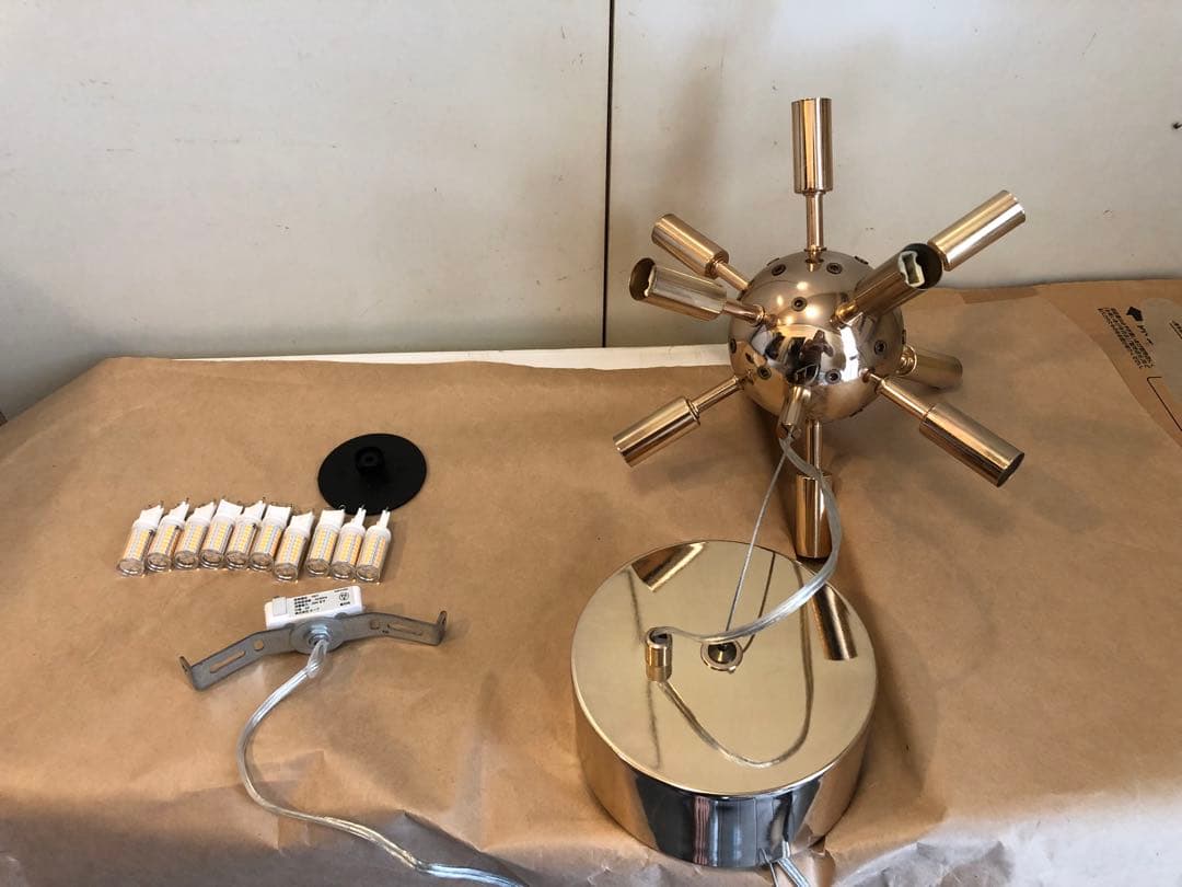 バブルシャンデリア　ゴールド