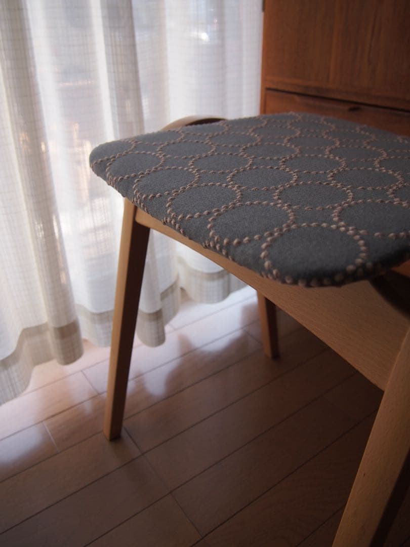 めいこさん専用 ミナペルホネン 秋田木工 剣持スツール ハンドメイド タンバリン