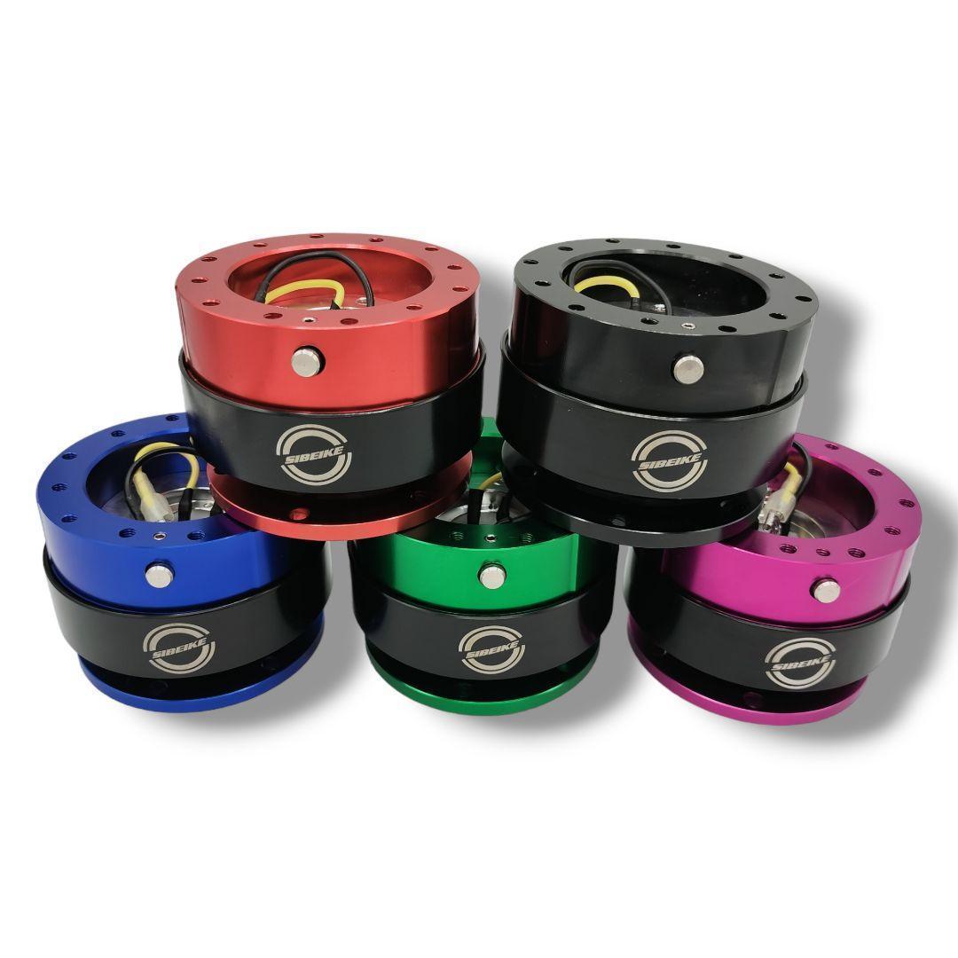 【ブラック】SIBEIKE クイックリリース レンチン音鳴る ステアリング